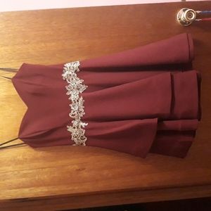 B. Darlin maroon dress
